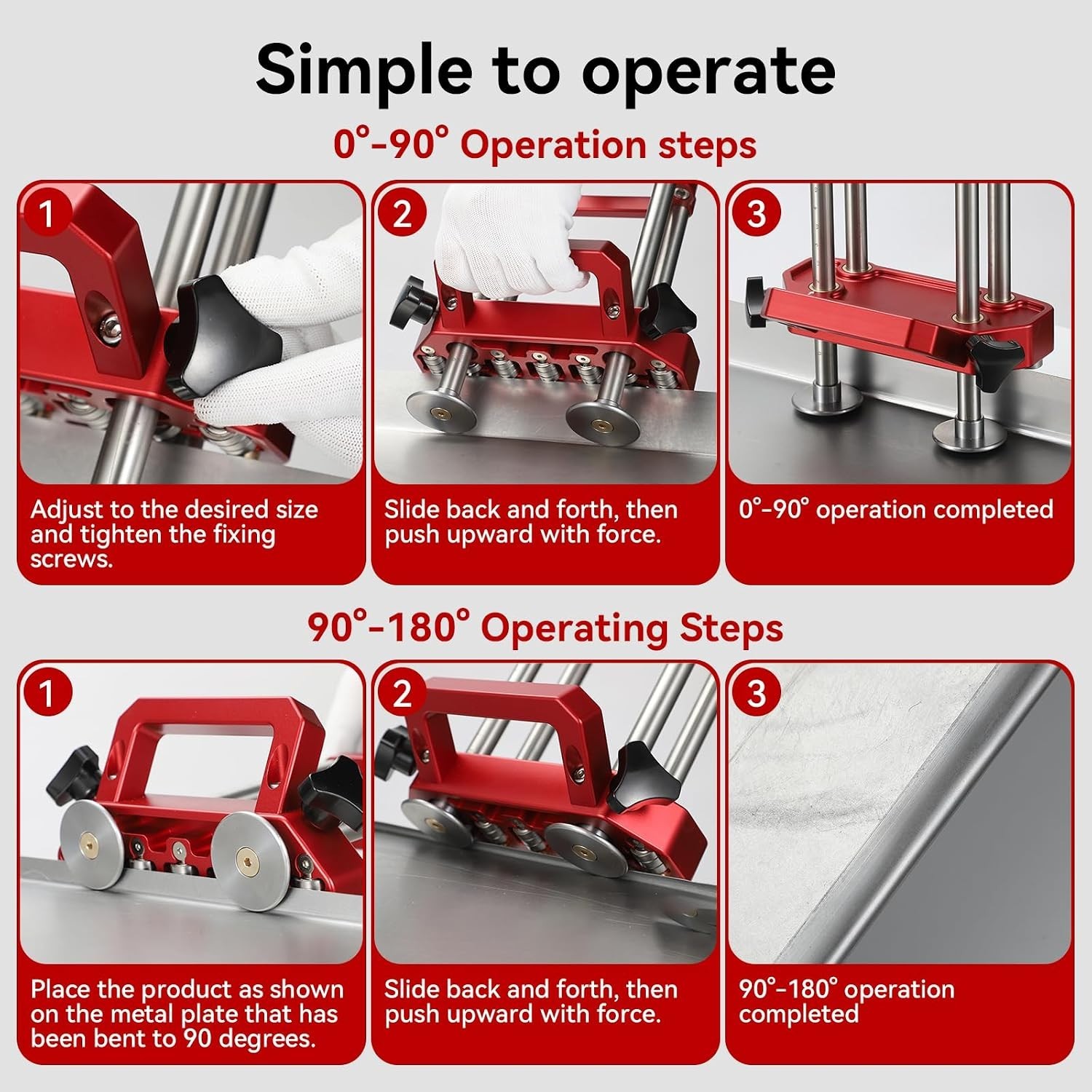 Precision 2 Station Sheet Metal Roller & Bender Tool – 7in Lightweight Design