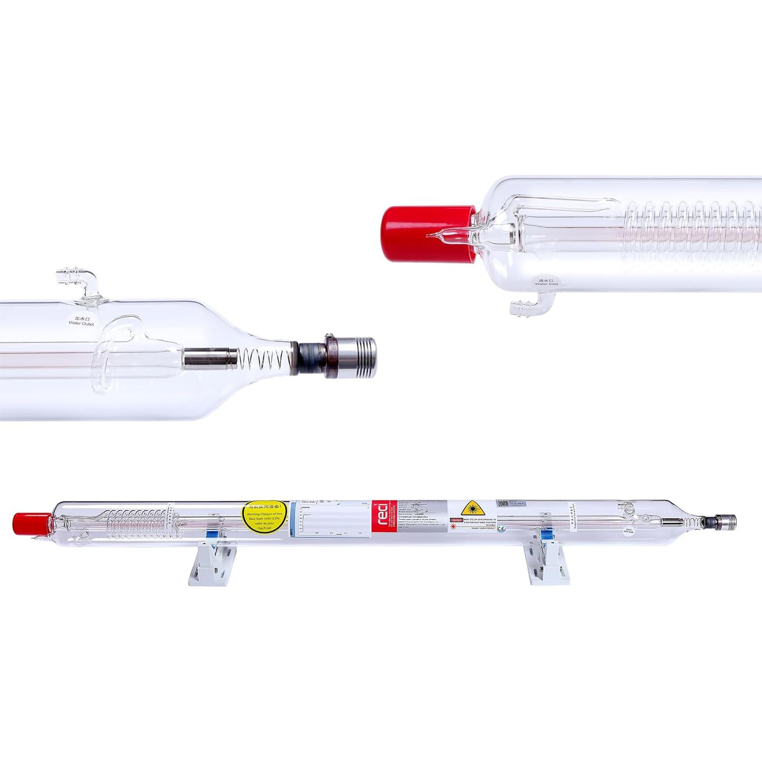 RECI W8 Laser Tube 150W – 180W CO2 1850mm Dia 90mm for Laser Engraving Machine