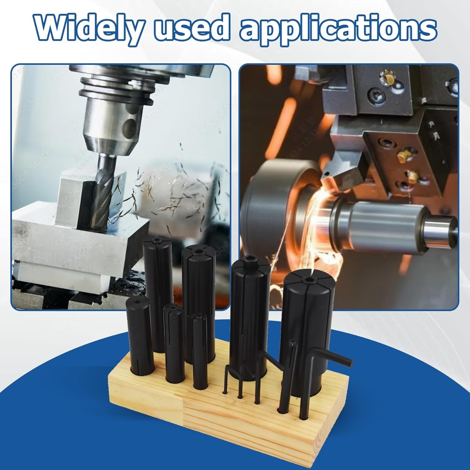 Expanding Arbors Set Mandrels 8Pcs High Accuracy 1/4 Inch to 1-1/4 Inch Lathe