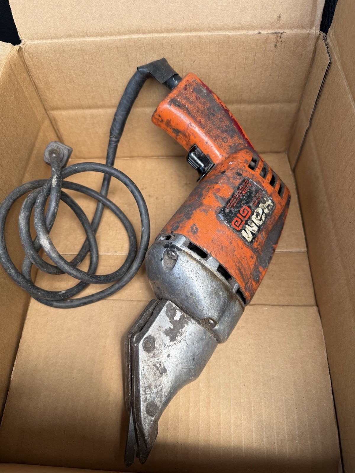 RAM Electric Metal Cutting Shear, Corded Sheet Metal Cutter