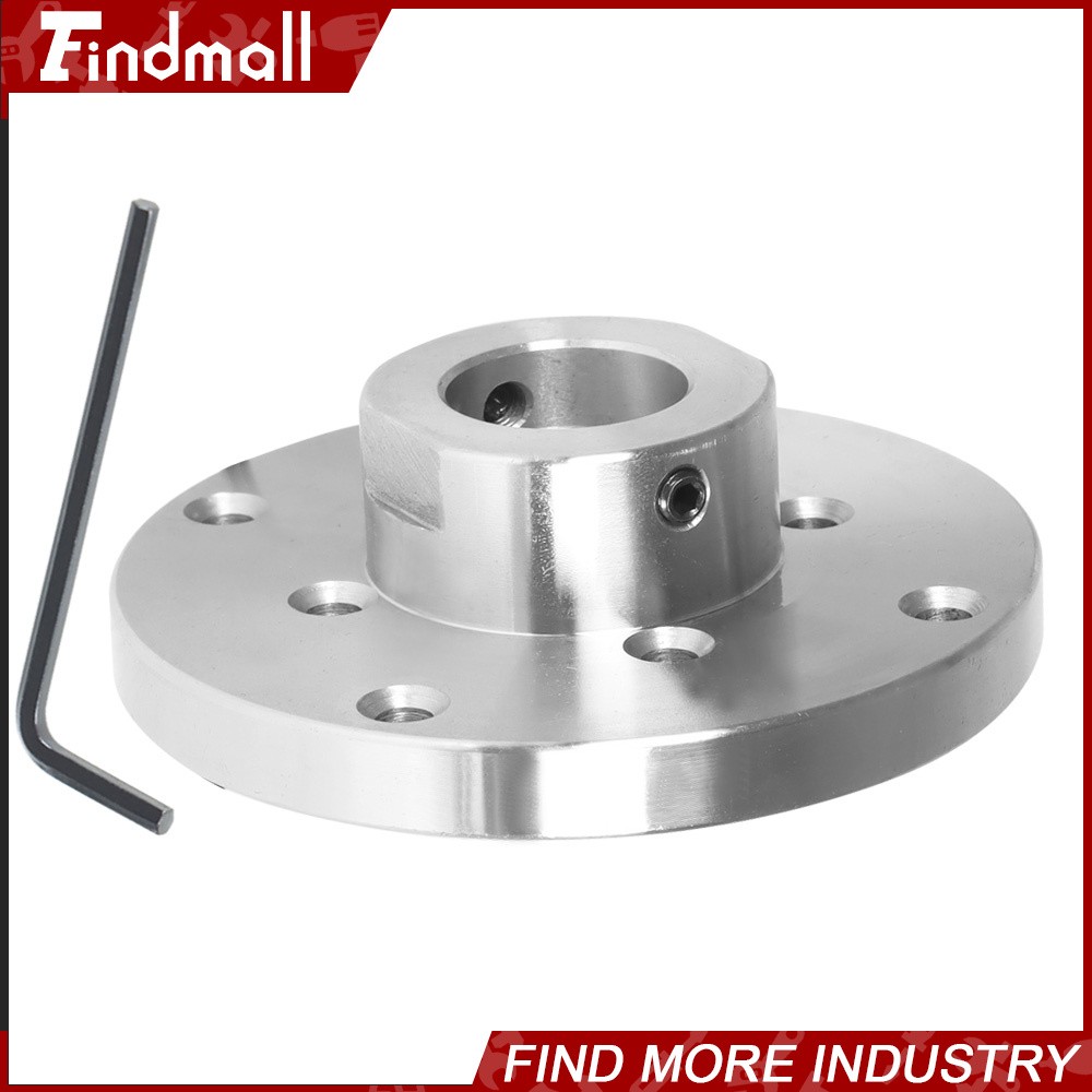 Findmall 4″ Steel Wood Lathe Face Plate 1″ x 8tpi Threaded with Set Screws
