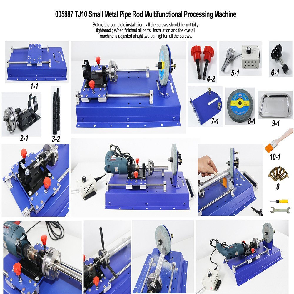 TJ10 Portable Round Pipe and Rod Chamfering Processing Tool for Electric Drill