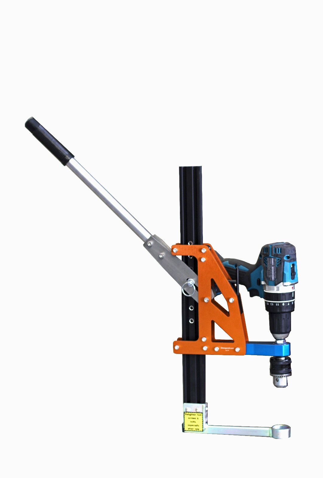 Strong Arm 5 Max Mobile Drill Press, a heavy-duty portable drilling tool