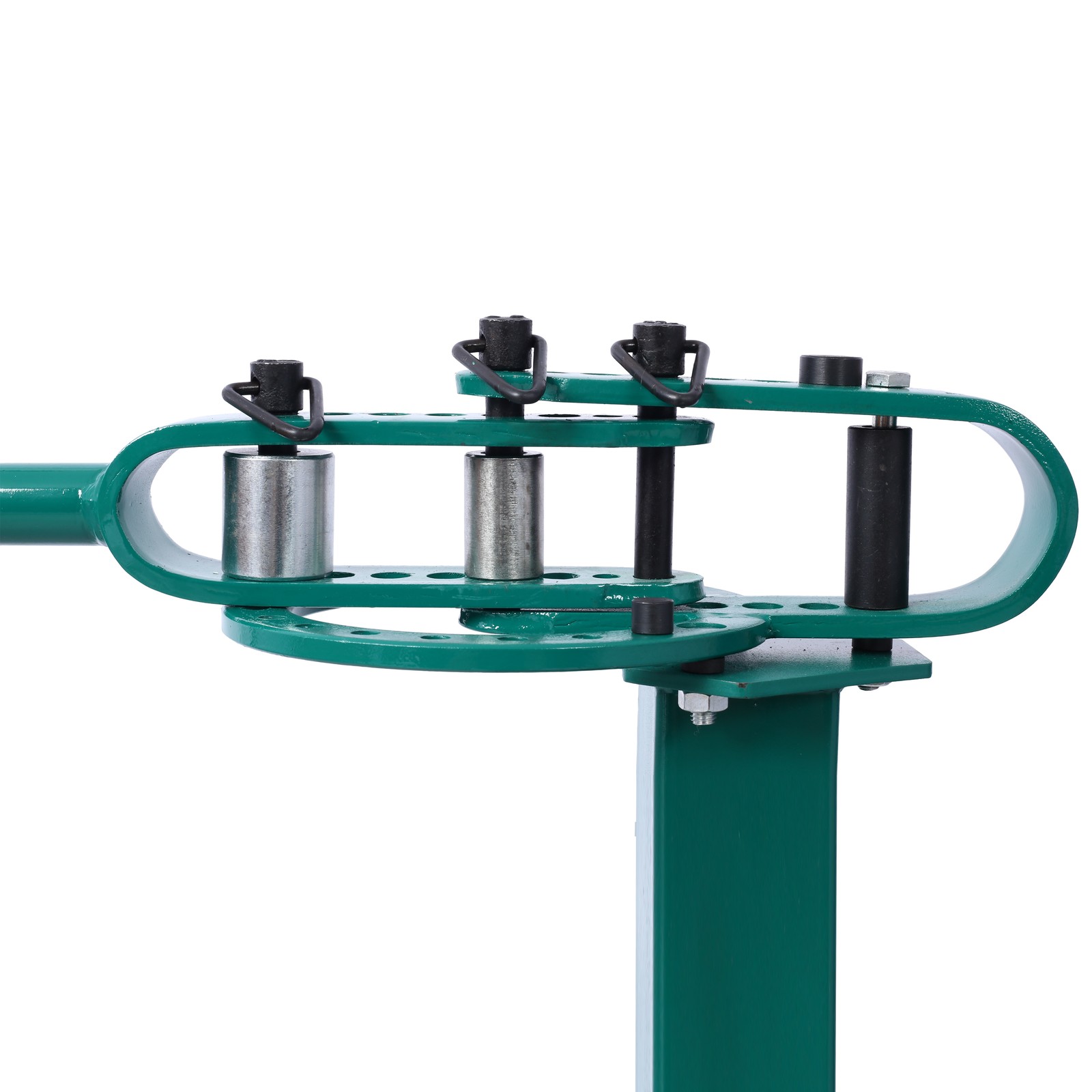 Green Pedestal Floor Compact Bender 7-Dies Versatile 44 Ft. Mount Telescoping Ha