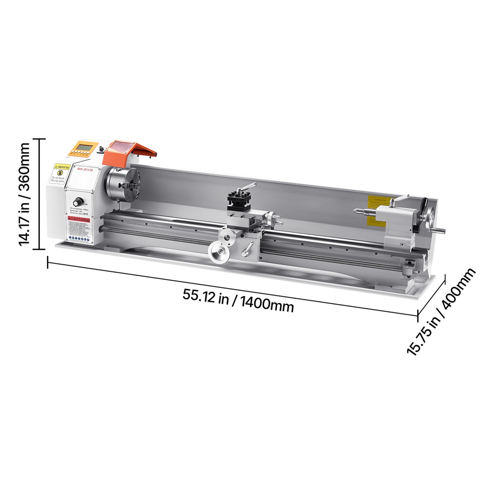 Uimoso Precision Bench Metal Lathe 8.7 x 39 in with Automatic Feed