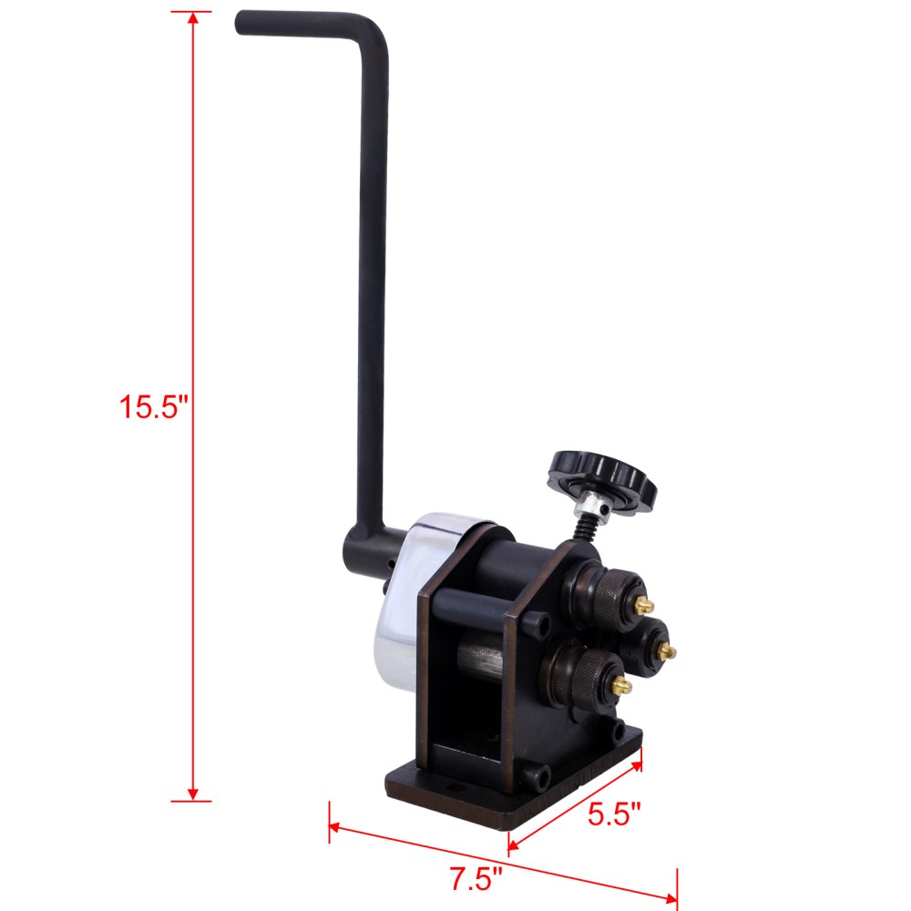 3″ Manual Ring Roller Bender, Hand Crank, For Round & Flat Steel