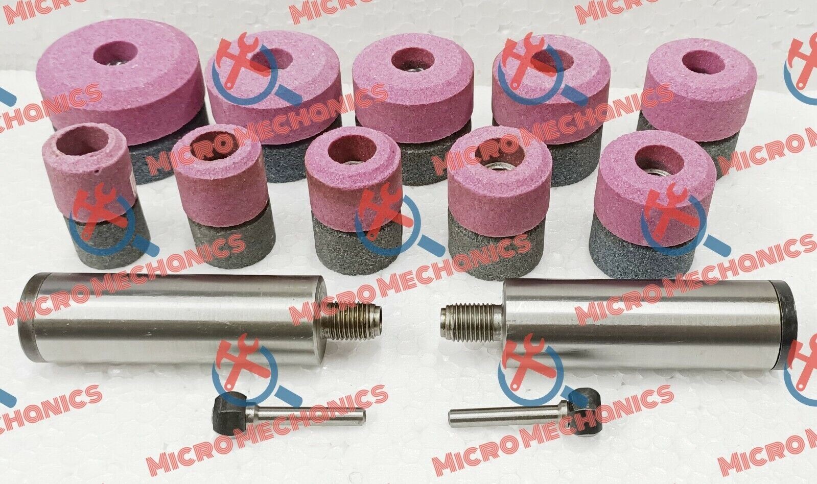 20x Valve Seat Grinding Stones 2x Stone Holders 2x Hex Drive – B&D Thread 9/16″