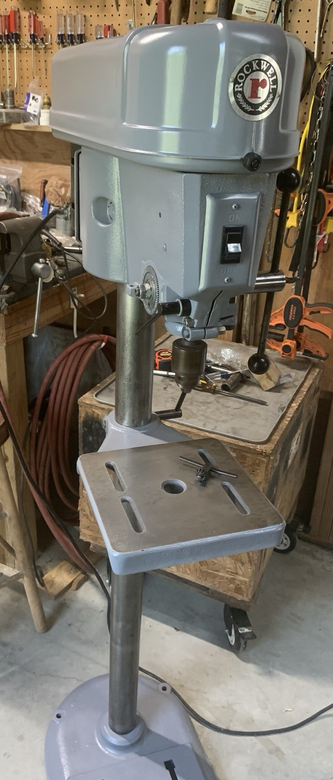 Delta Rockwell 15-017 Floor Drill Press 15″ Swing 12-Speed 1/2″ Chuck 1/2HP