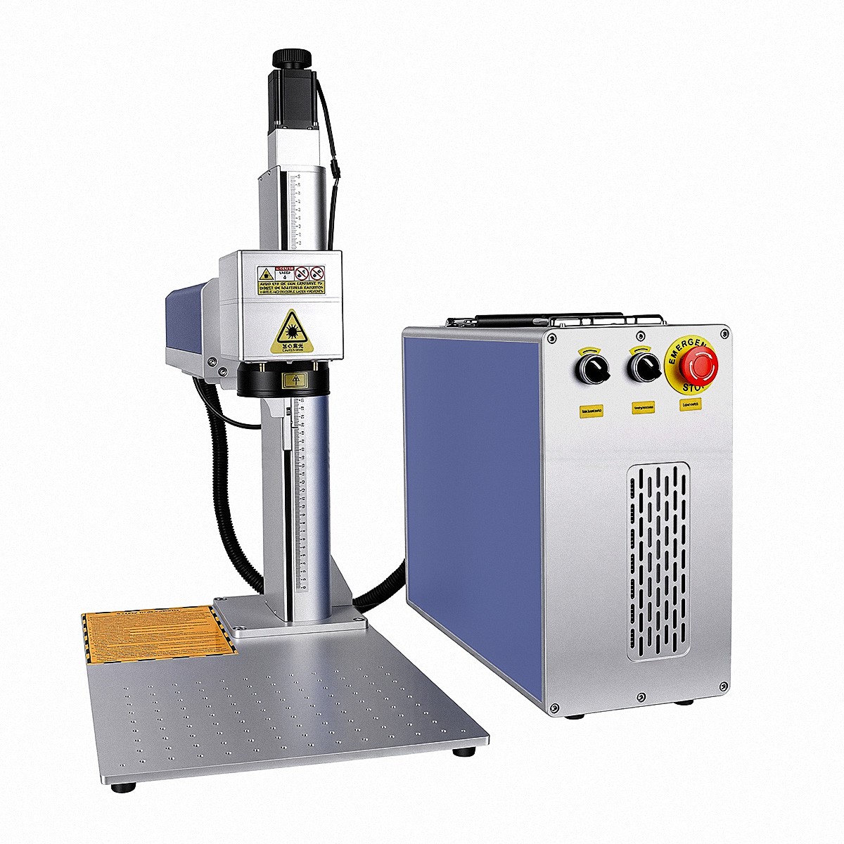 Scotle 2.5D 60W JPT Mopa Fiber Laser Marking Machine Metal Deep/Relief Engraving