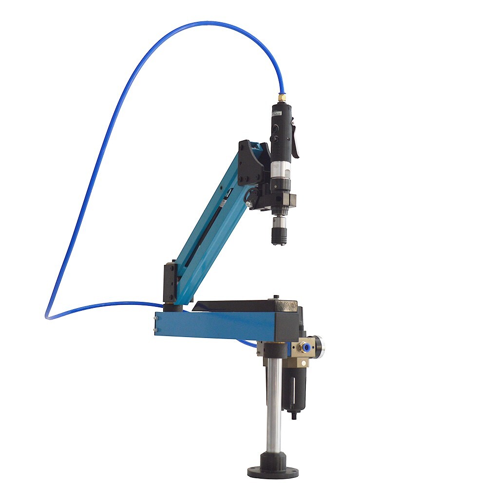 Pneumatic Vertical Tapping Machine Drilling Threading Tool Flexible Arm M3-M12
