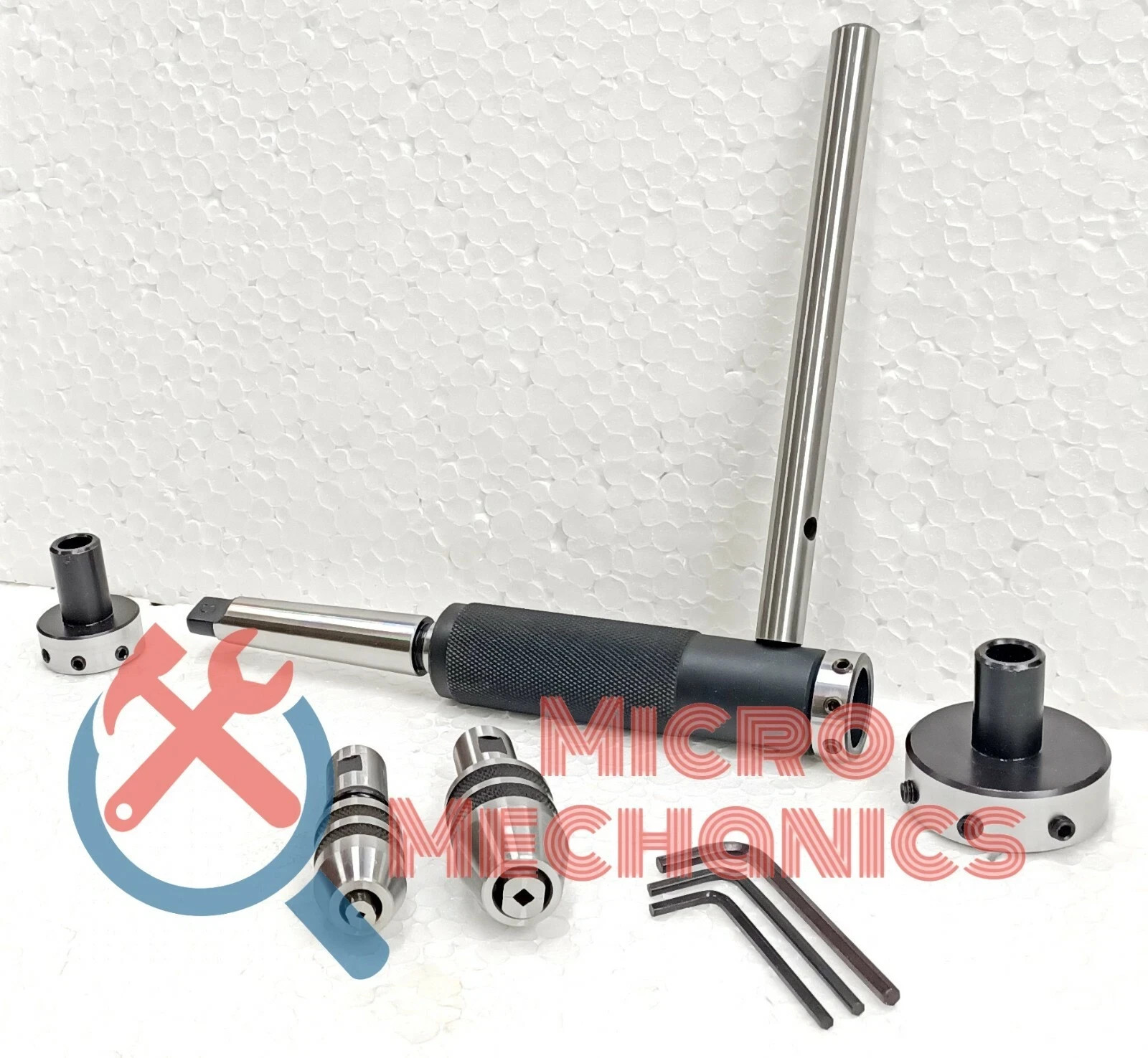 LATHE TAILSTOCK TAP & DIE HOLDER SLIDING TYPE SET IN MT3 SHANK.