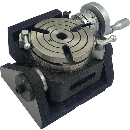 Horizontal Vertical 4″ Inch II 110 mm – MT2 Center Bore Rotary Milling Tables