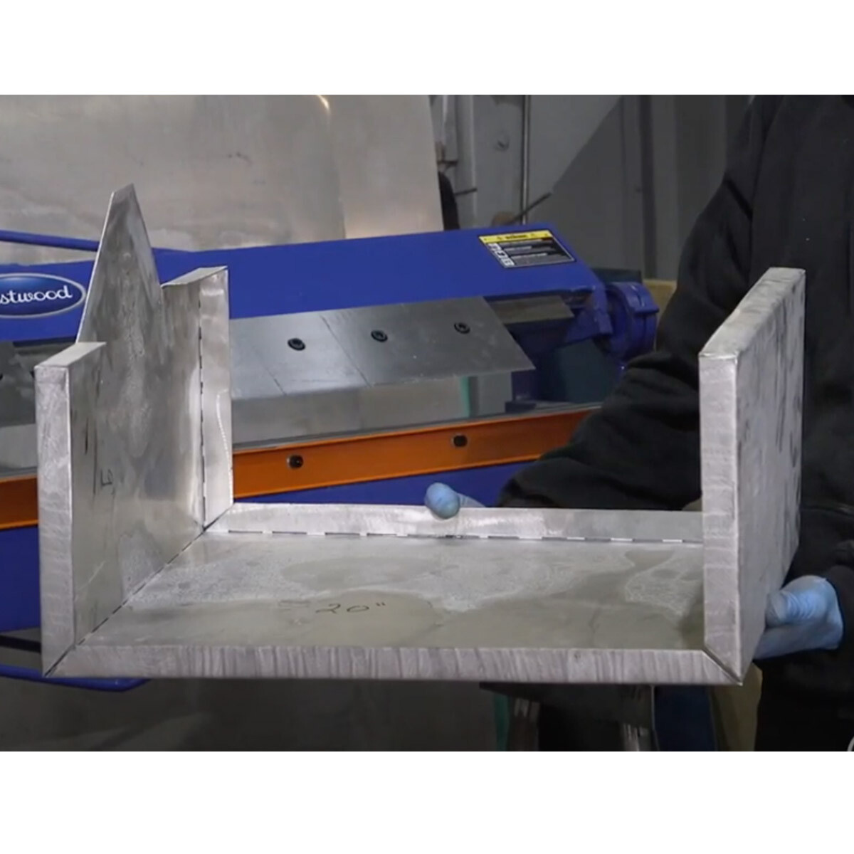 Eastwood 48 inch Box And Pan Bends Sheet Metal Brake Machine Adjustable Fingers
