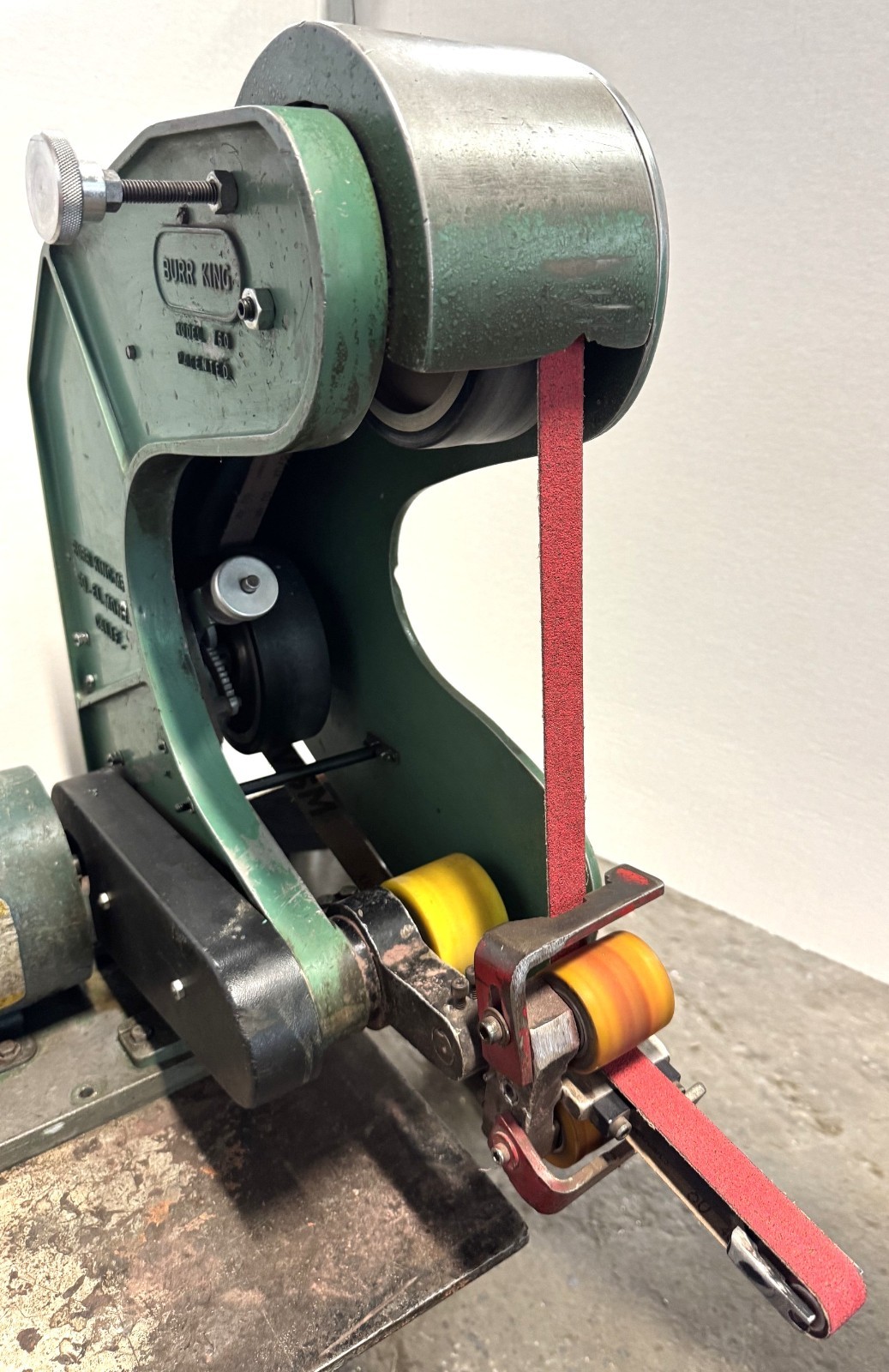 2″ Burr King Belt Grinder No. 760, Internal Grinding Attachment, 1 Phase