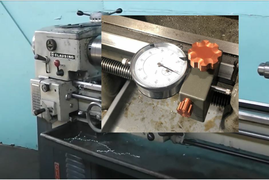 Clausing 5914 (5900 series) lathe carriage Dial Indicator Holder!(3d Print)
