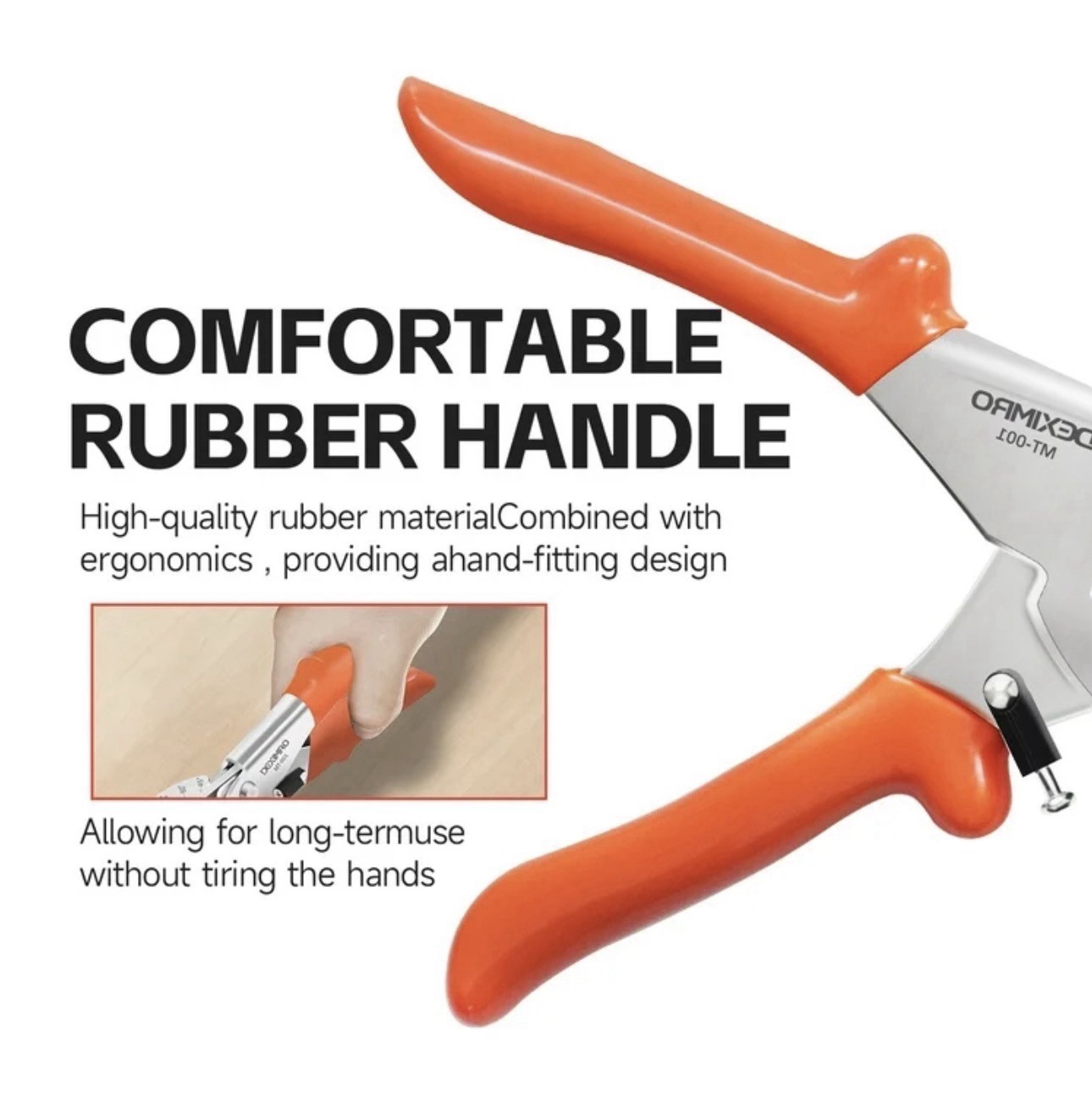 Durable Miter Shear with Adjustable Cutting Angle for Home Improvement Projects