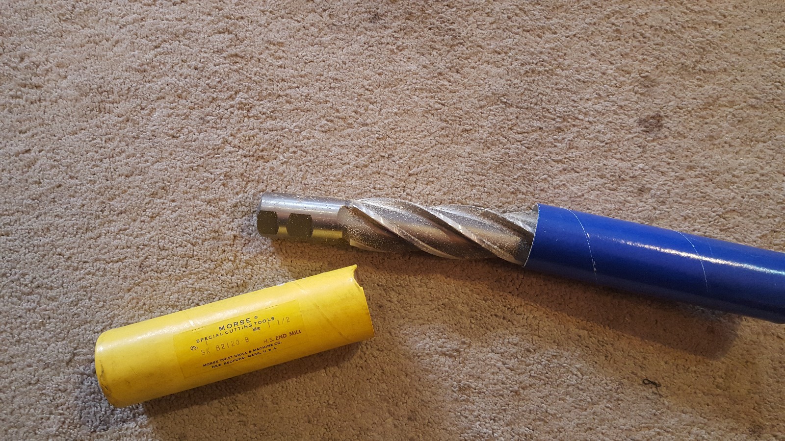 NEW Morse Ball Nose End Mill – 4 Flute – 1-1/2 dia x 1-1/4 shank x 8-1/2 OAL