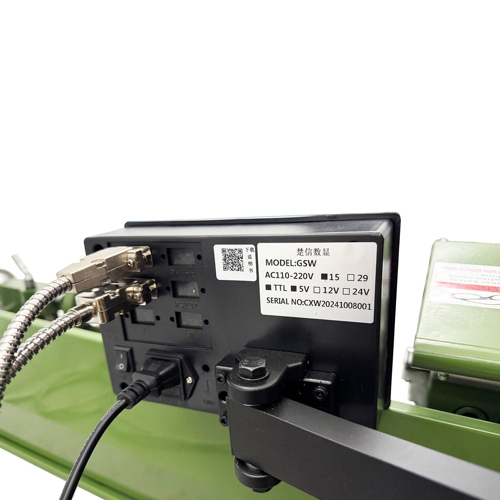 110V Double Chuck Metal Lathe Brushless Motor with Grating Ruler Imperial Thread