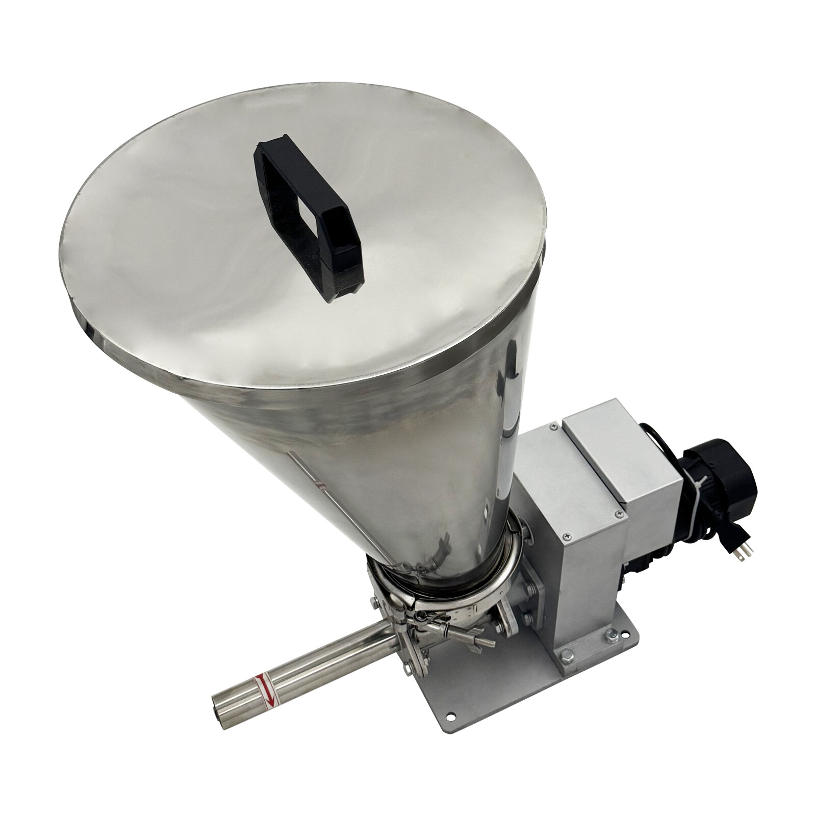 Horizontal Stainless Steel Single Screws Feeder 220V Single Phase (0.6-3kg/h)