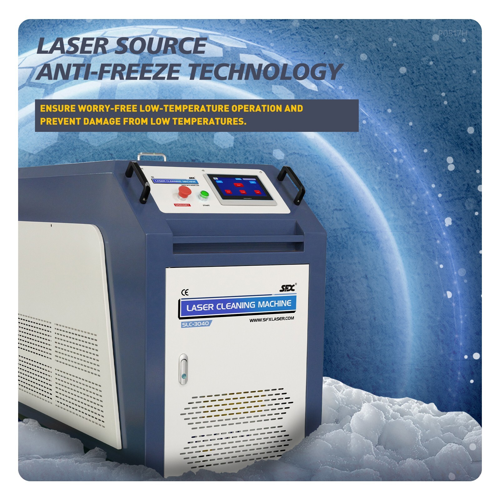 SFX US Stock 2000W Integrated Laser Cleaning Machine Rust Oil Paint Removal