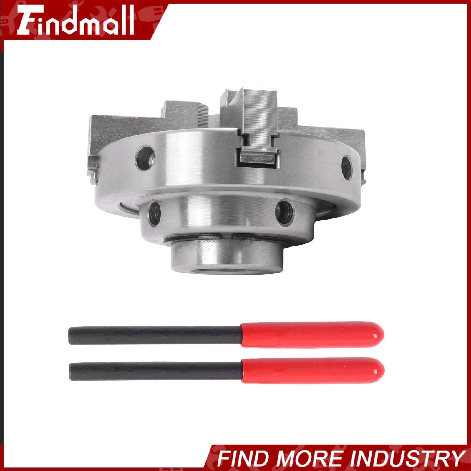 Findmall 4″ 4 Jaw Lathe Chuck Set 1×8 TPI Self Centering Chuck
