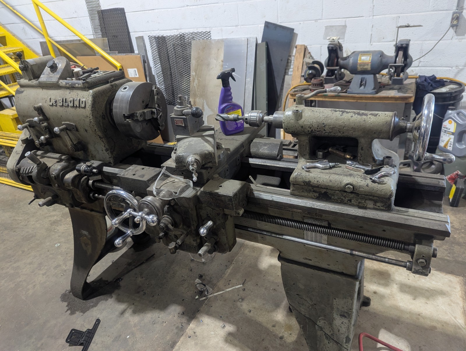 Leblond 19″ Lathe Early 1940’s 3 Phase Working Condition