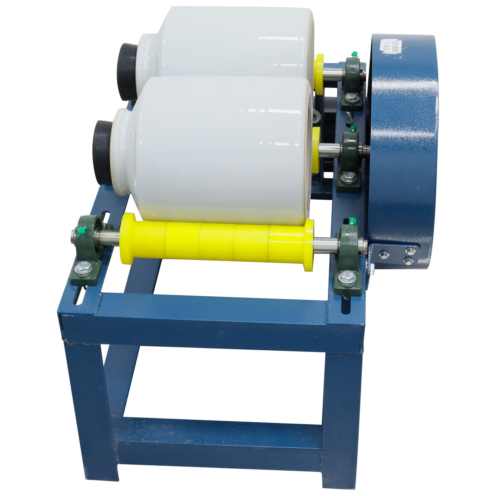 220V 550W Horizontal Drum Small Lab Ball Mill Enamel Grinding Glaze Quartz Sand
