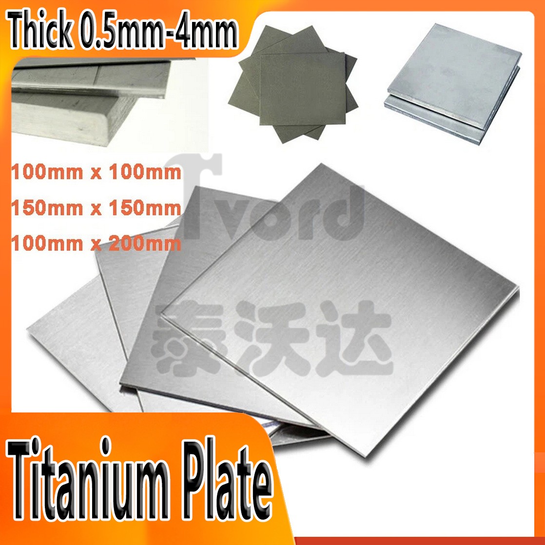 Titanium TA2 Grade 2 Metal Plate Sheet Board Tool Thickness 0.5mm – 4mm Durable