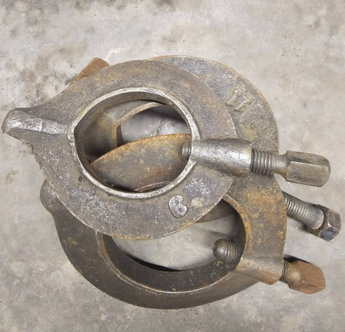 Vintage Unbranded / Unknown Brand Lathe Dog Set #6, 11 & 12