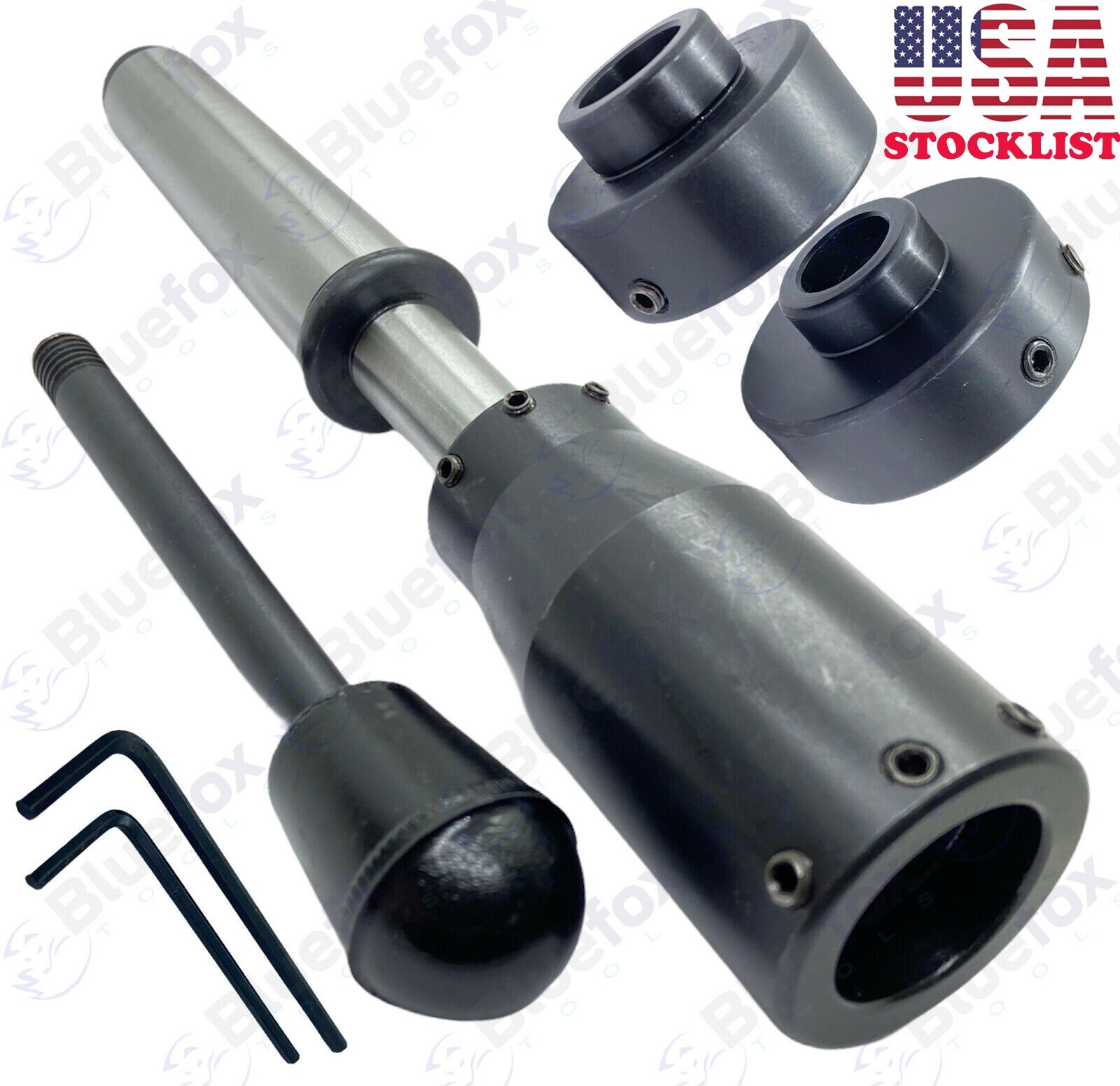 Lathe Tailstock Die Holder Set Floating Type 3MT Shank 13/16″, 1″,1-5/16″,1-1/2″