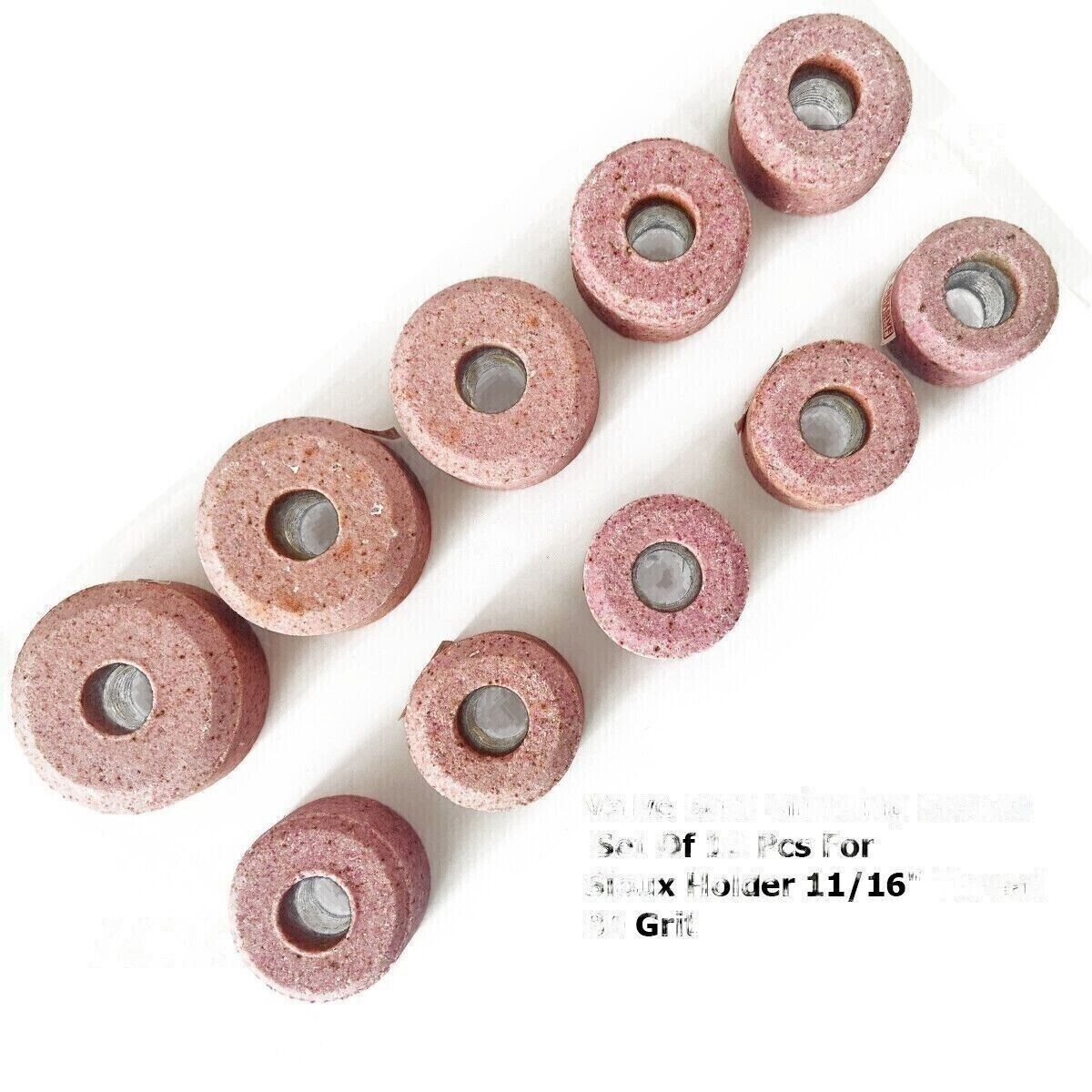 Sioux Valve Seat Pink Grinding Wheels Set 10 Pcs Stone Holder Star Drive 11 16″