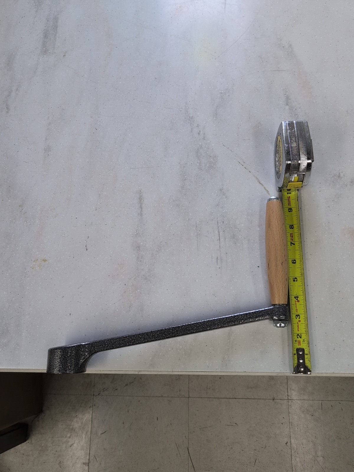 NEW Cast Steel Manual Arm / Wooden Roller Handle Hand Crank Pepe Rolling Mill JS