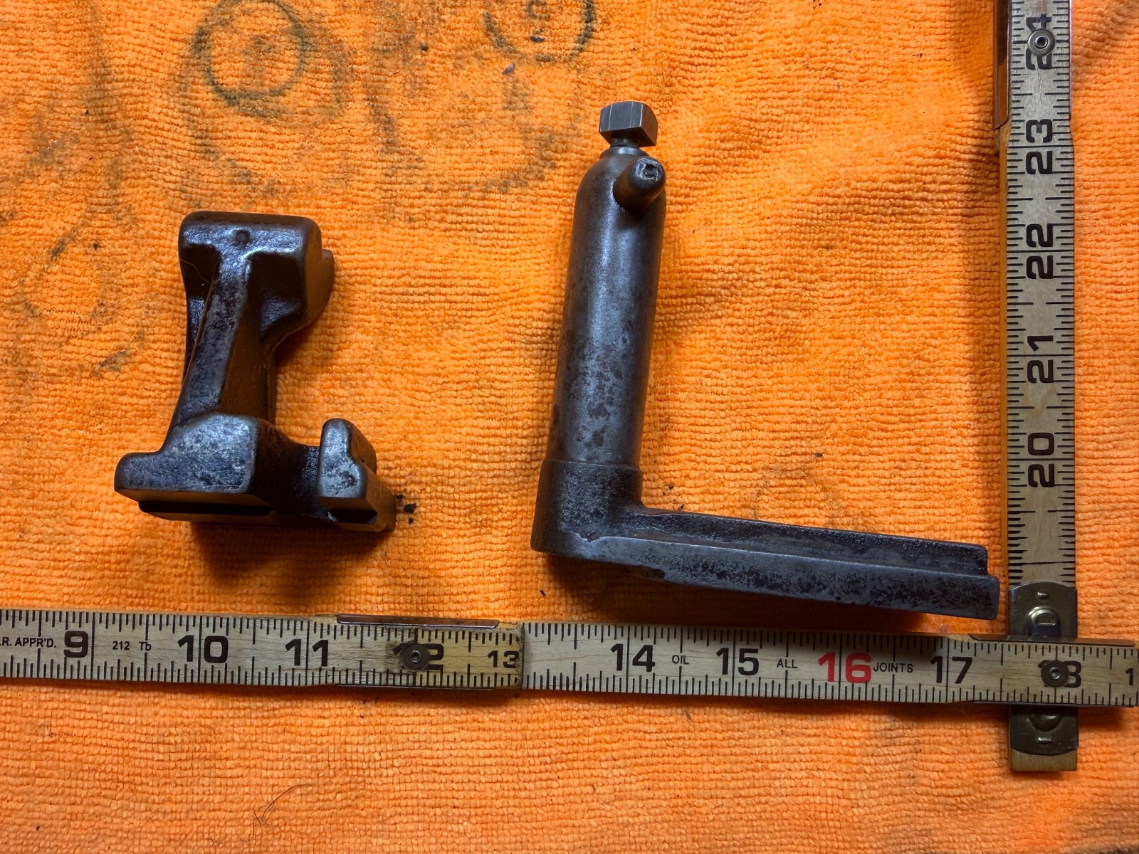 Vintage Machinist Armature Lathe Commutator V-Rest Block&Tool Post Holder Lot