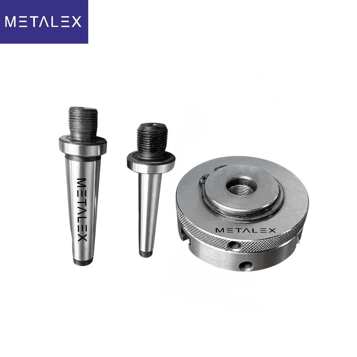 2-1/2″ 3 Jaw 2.5″ Self Centering Mini Small Baby Lathe Chuck Set MT1 MT2 Arbor