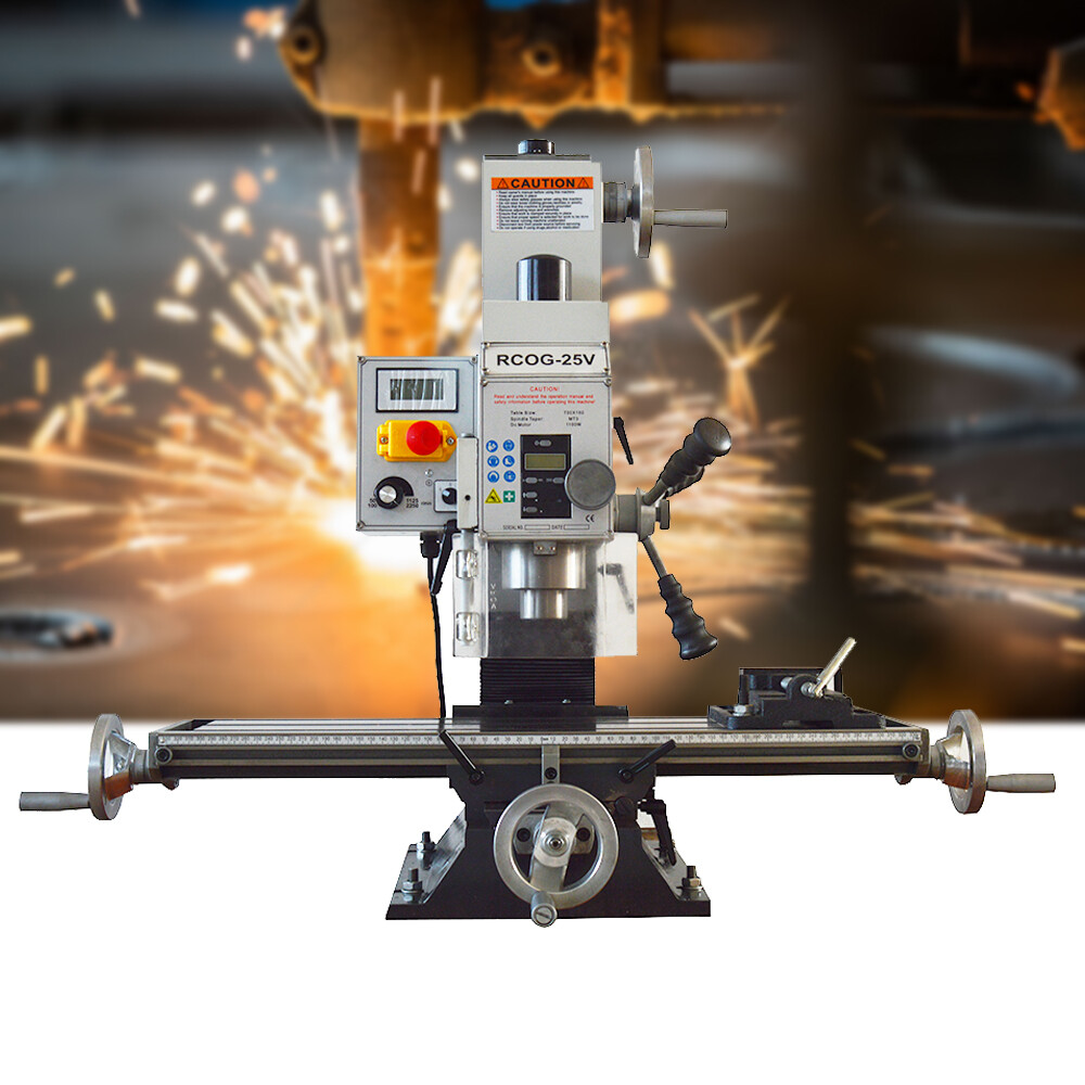 R8 Spindle Precision Mill/Drill Bench Top Mill and Drilling Machine 110V 1100W