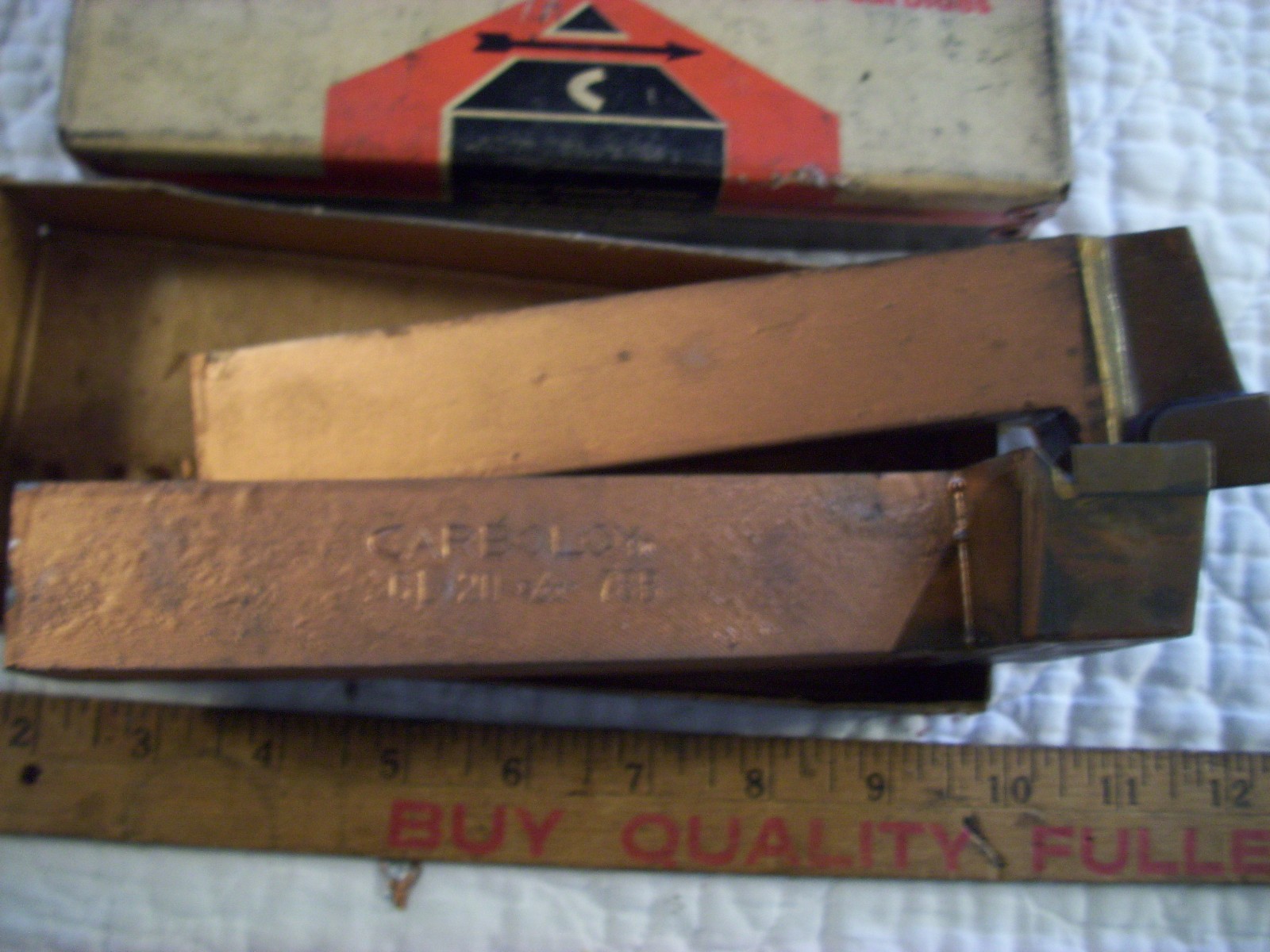 2 Carbaloy NOS Cemented Carbides Cutting Tools GL-20 78B From Metal Lathe Boxed
