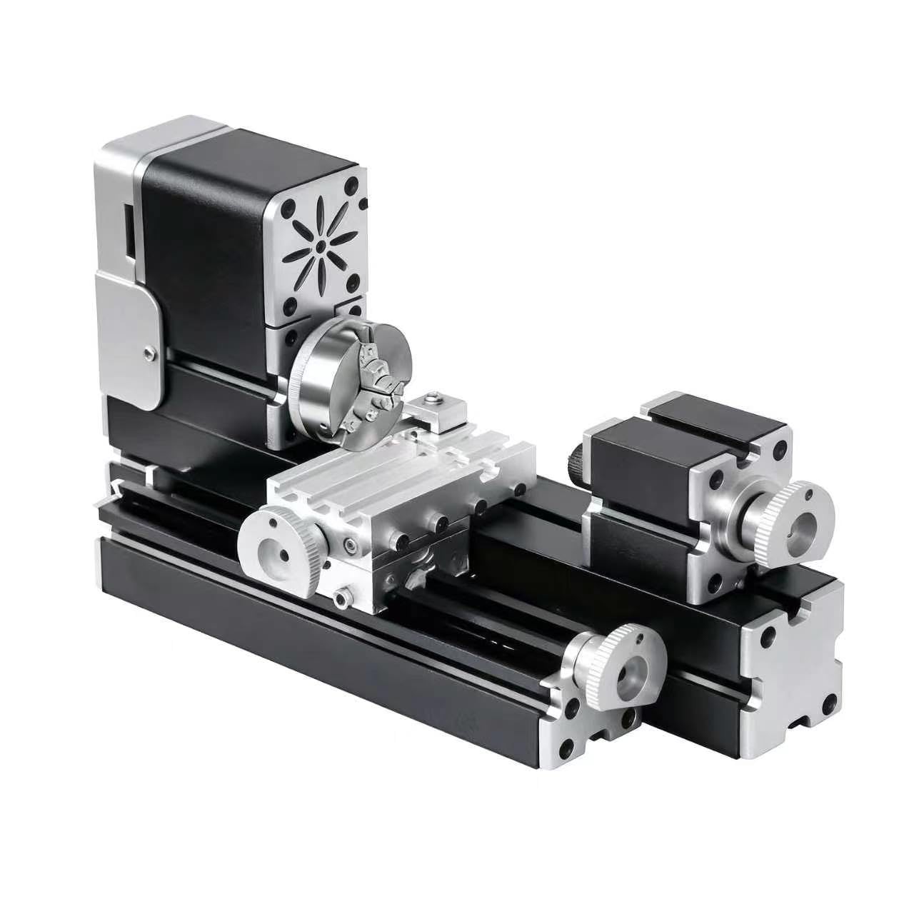 All-Metal Mini Lathe Machine, 20,000RPM 36W with 0.02mm Molded Scale – Small 310