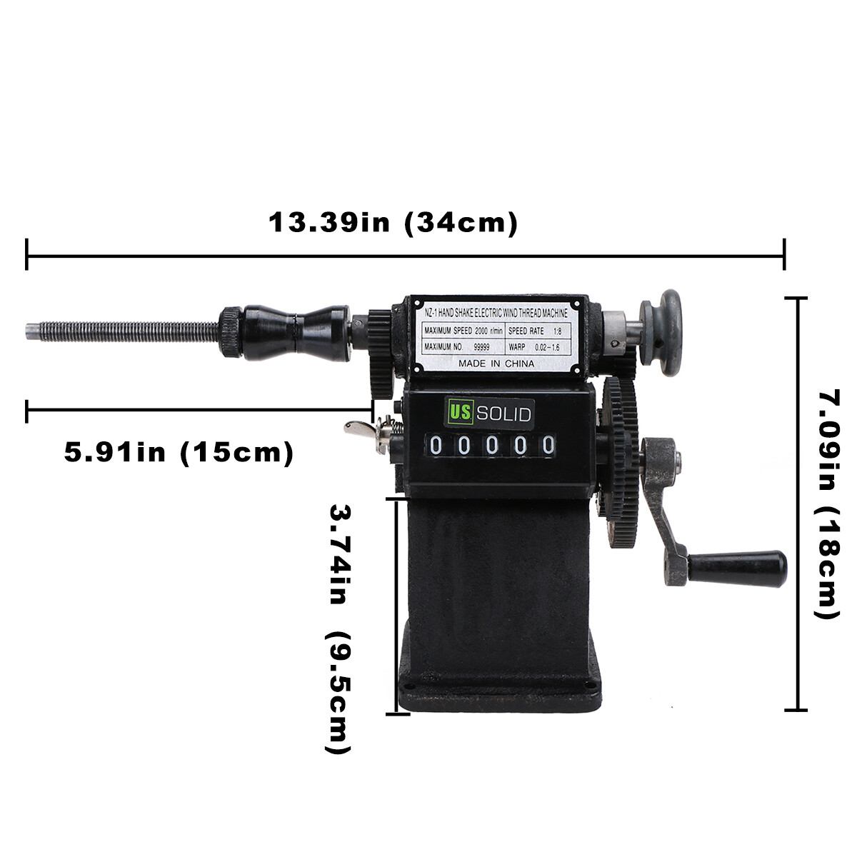 Manual Coil Winder NZ-1 Hand-operated Winding Machine Number Counting 0-99999