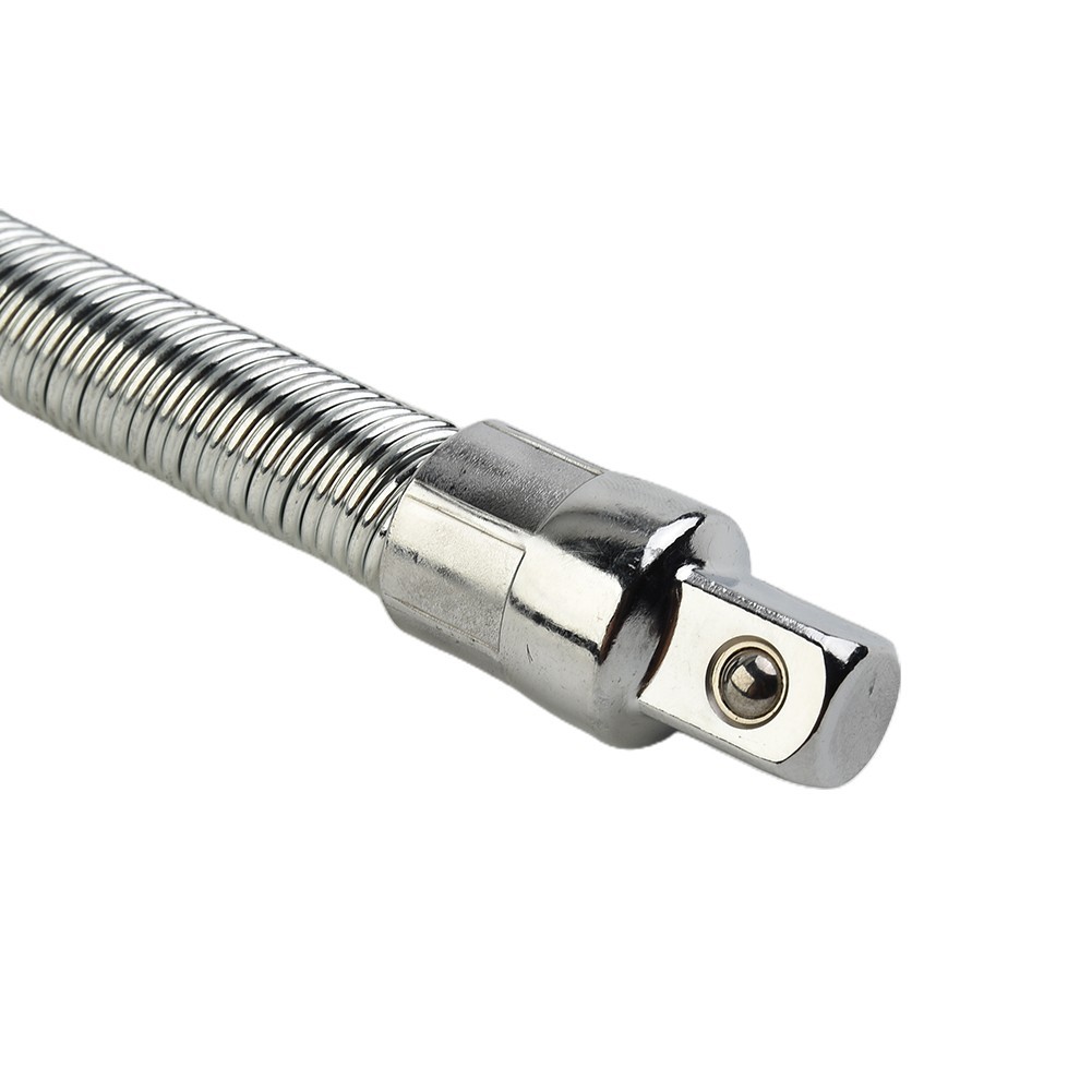 Socket Extension Flexible 45#steel 90-degree Bend Polished Chrome Plating