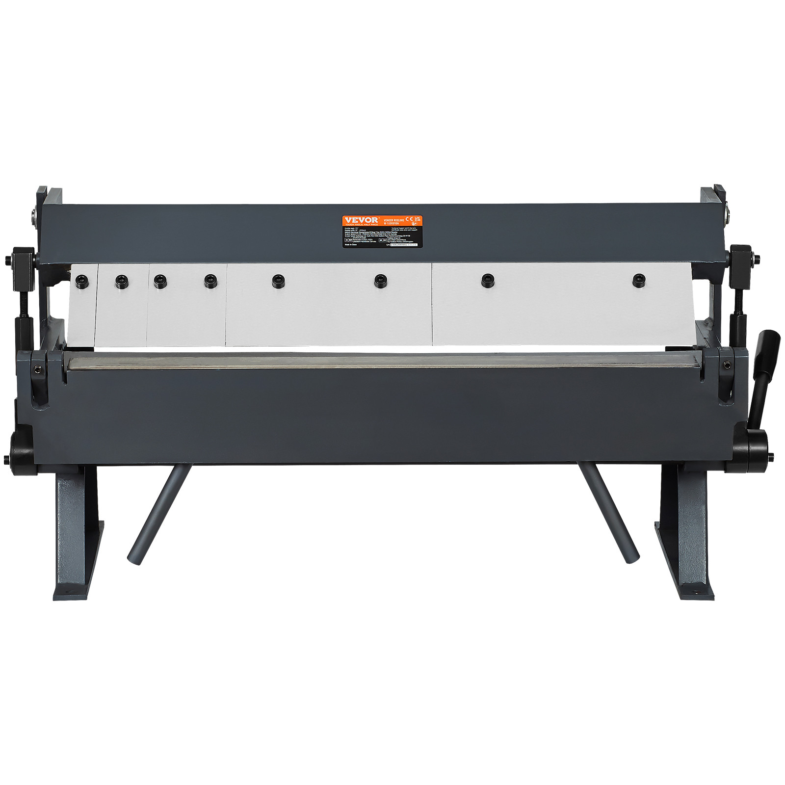 VEVOR 24 in Sheet Metal Bender 0-135° Brake Bending 14 Gauge Removable Fingers