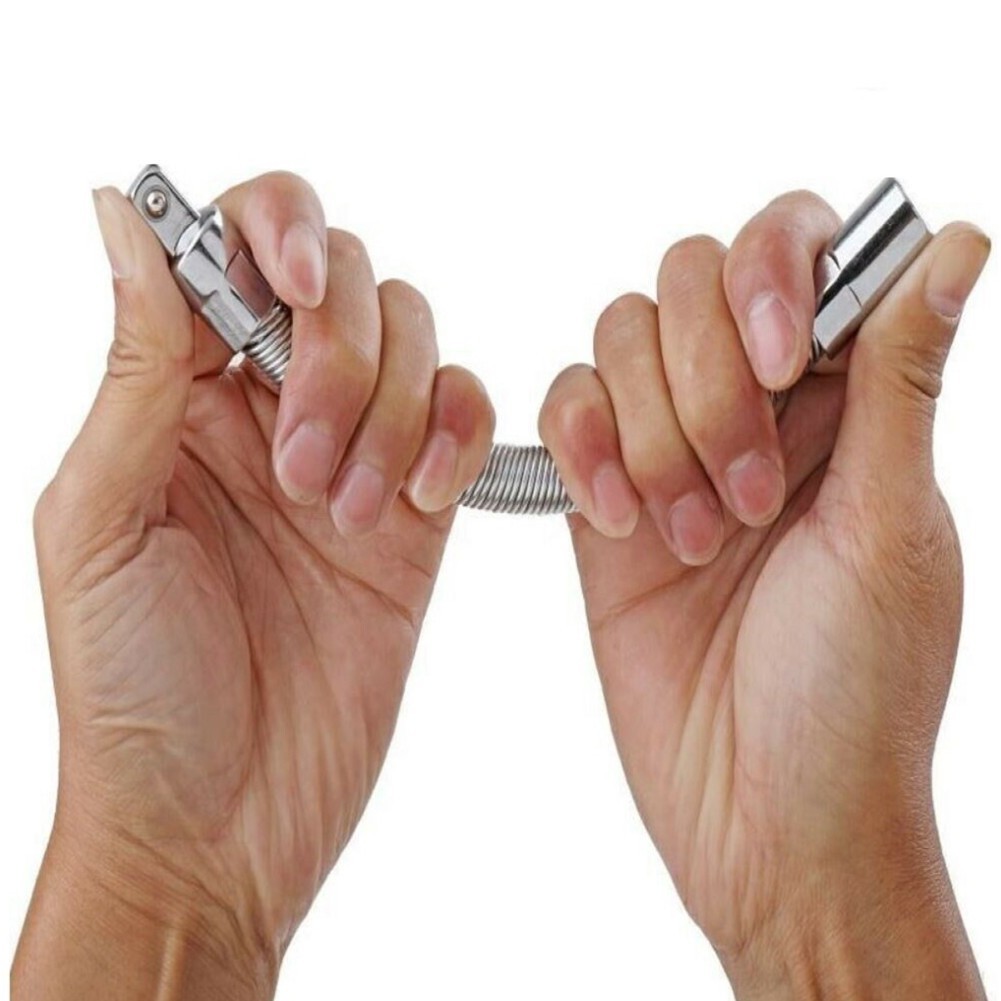 Socket Extension Flexible 45#steel 90-degree Bend Polished Chrome Plating