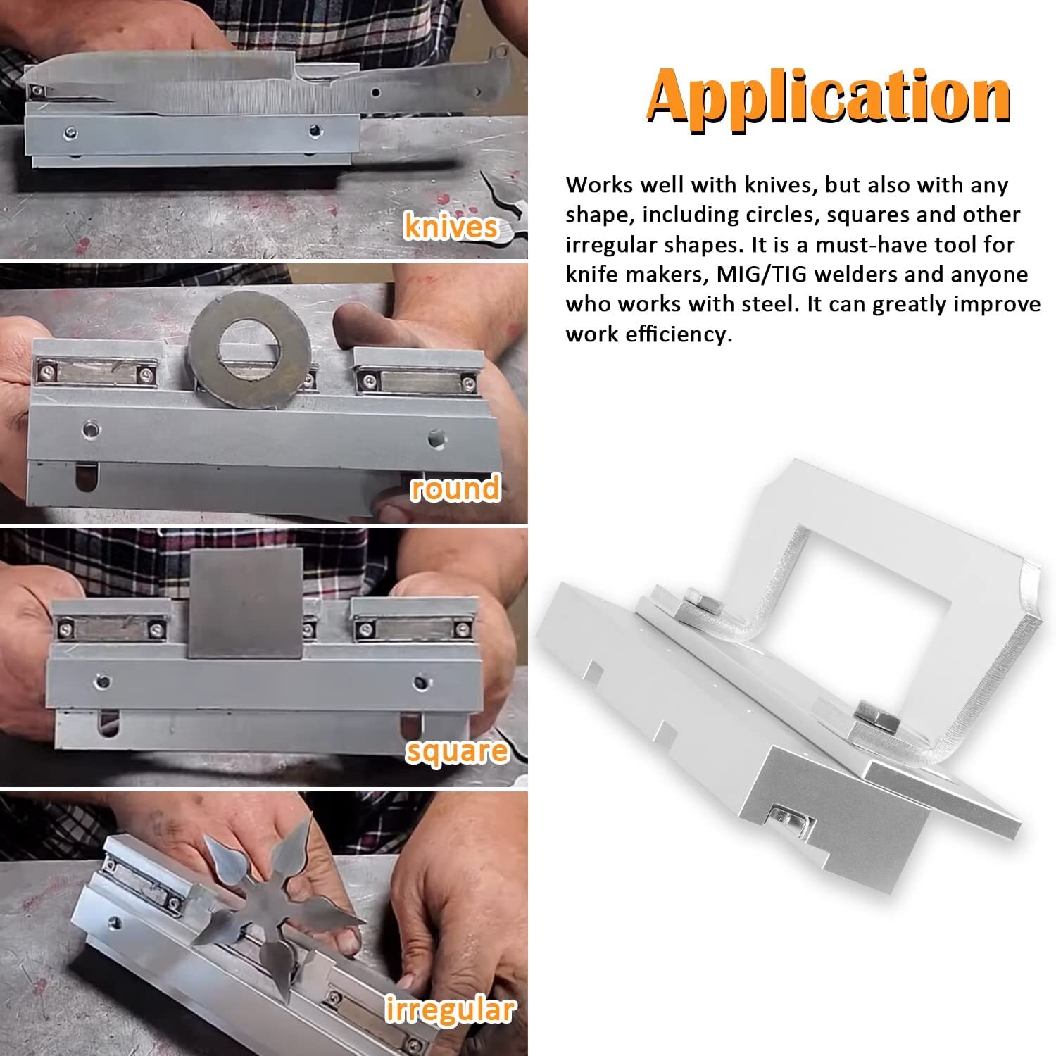 Magnetic Bevel Jig for Grinding and Sharpening Metal, knife making, knifemakers