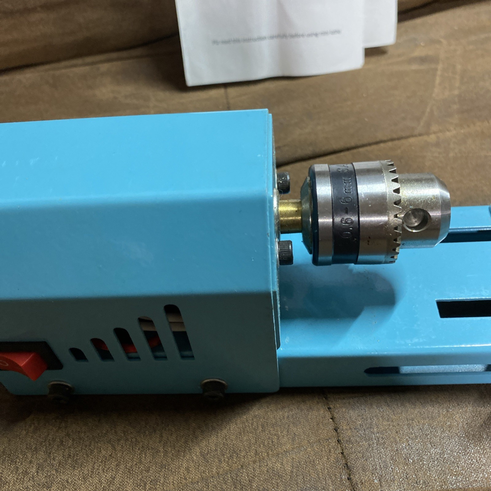 Mini Lathe Wood Lathe Machine Multi-Purpose Type Lathe with Wood W/ Power Supply