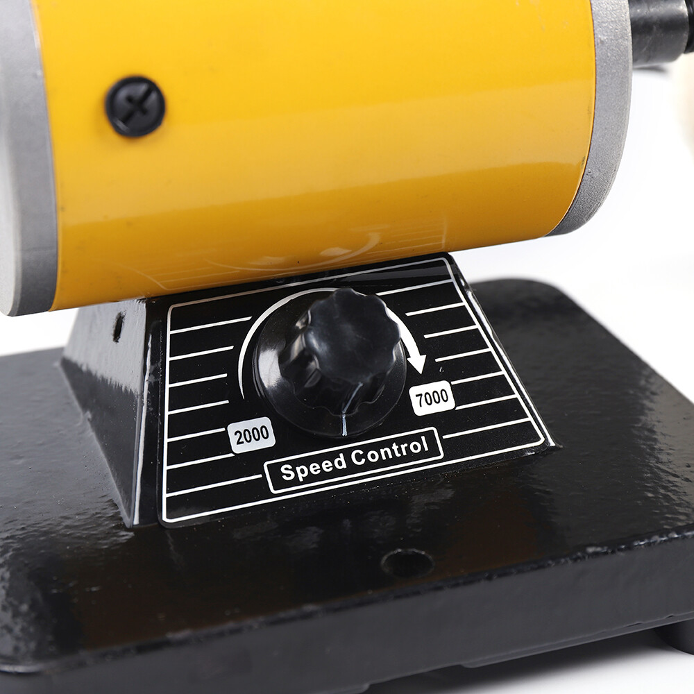Variable Speed Bench Lathe Polishing Machine Buffing Motor Jewelry Polisher 200W
