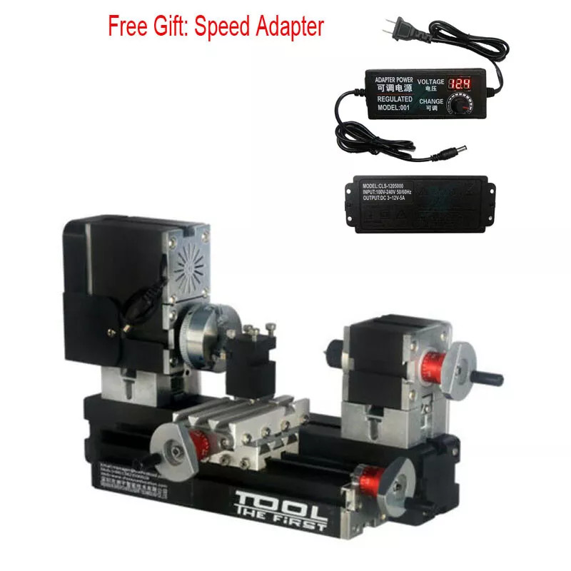 Metal Rotating Metal working Lathe Motor DIY Tools Drilling Machine 60W 12000r/m