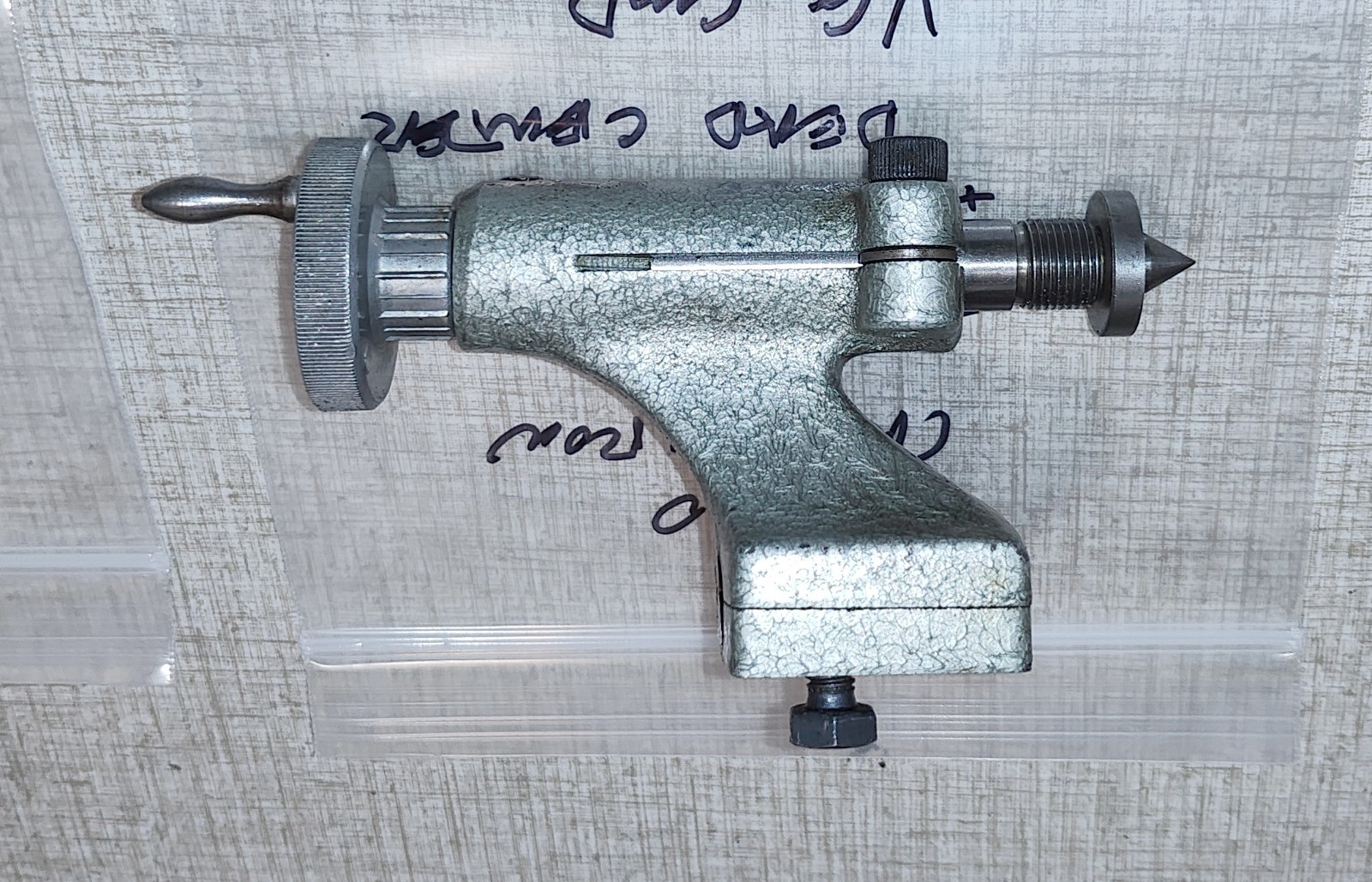 Emco Unimat DB200 Lathe Cast Iron Tailstock w/ Shop Made Dead Center G07Z