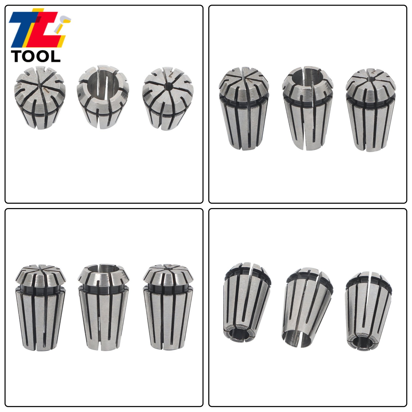 CNC Milling Lathe Tool ER11 Collet Set 7 Pack 1mm to 7mm Included