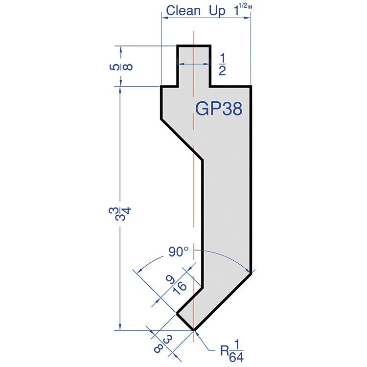american style 18 GA gooseneck punch