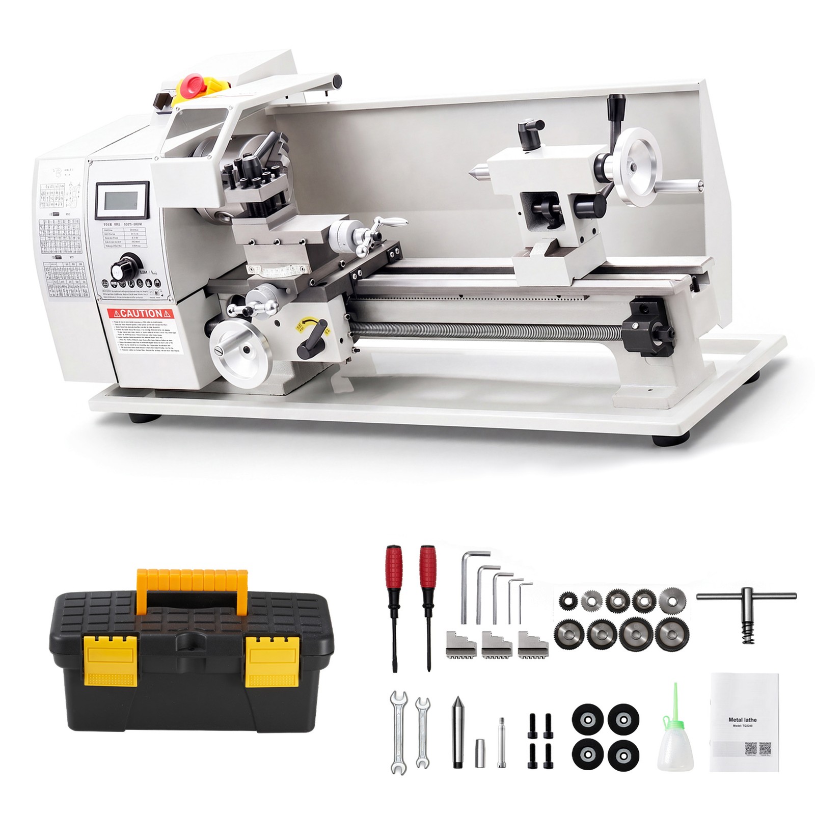 Uimoso 8×16 in Metal Lathe, 650W Benchtop Machine, Variable Speed 0-2500 RPM