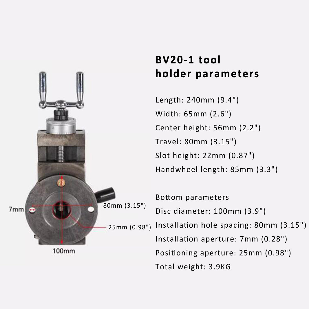 BV20-1 0618 JY21023/30mm JY250 Quick Change Bench Lathe Posts&Holders Hold Tool